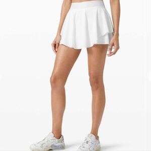 Lululemon Court Rival High Rise Skirt White 2